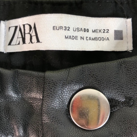 Zara faux leather high-waisted pants - Picture 5 of 10